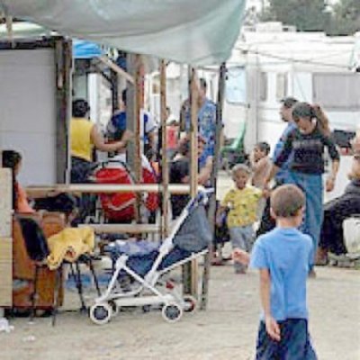 Instalaţi la cort, în Tomis Nord